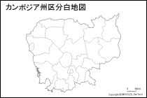 カンボジア州区分地図