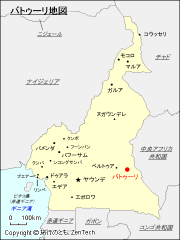 バトゥーリ地図