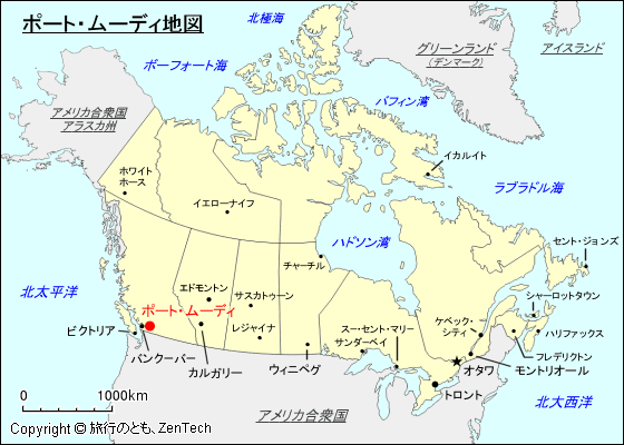 ポート・ムーディ地図