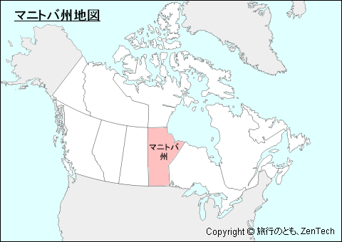 マニトバ州地図