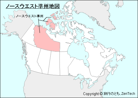 ノースウエスト準州地図