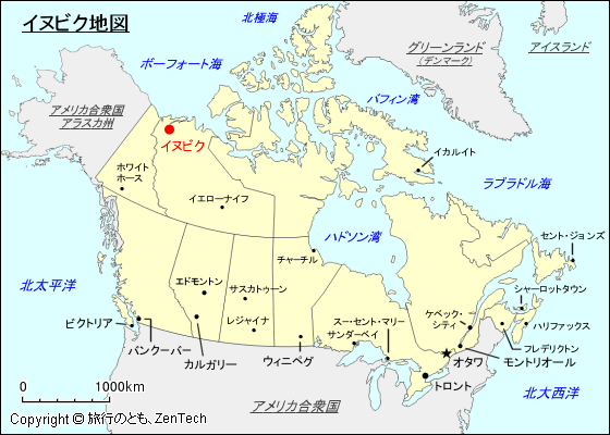 イヌヴィック地図