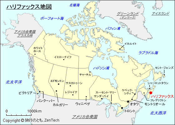 ハリファックス地図