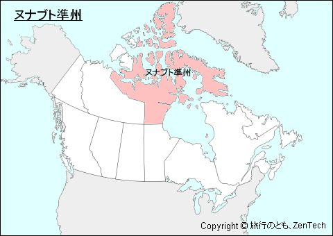 ヌナブト準州地図