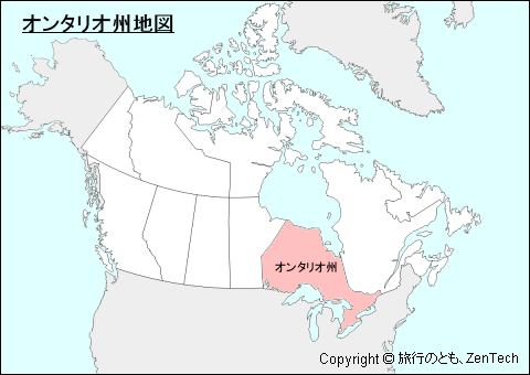 オンタリオ州地図