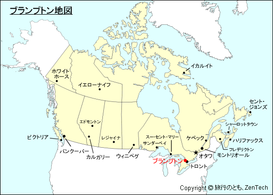 ブランプトン地図