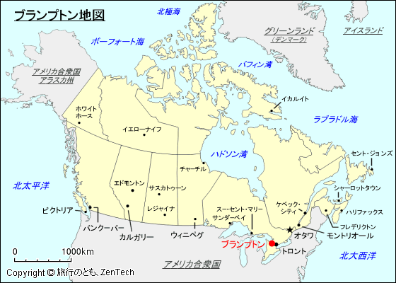 ブランプトン地図
