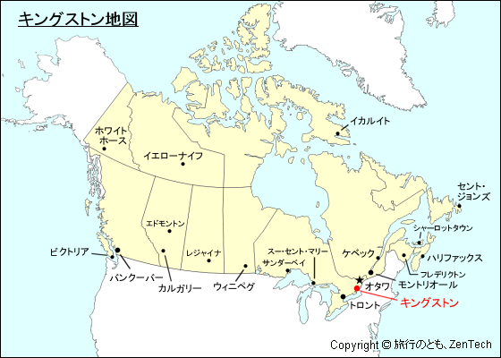 キングストン地図