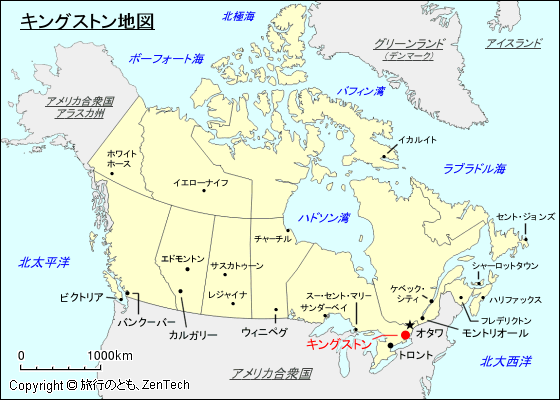 キングストン地図