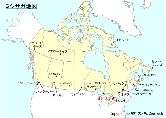 ミシサガ地図