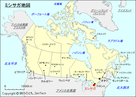 ミシサガ地図