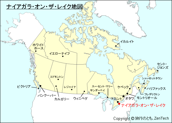 ナイアガラ・オン・ザ・レイク地図