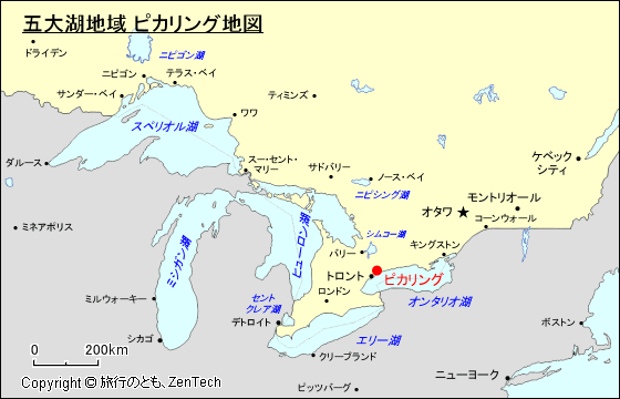 五大湖地域 ピカリング地図