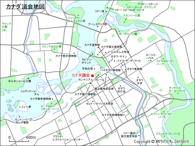 カナダ議会地図