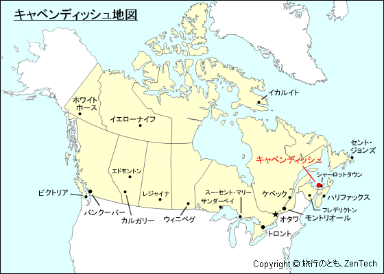 キャベンディッシュ地図