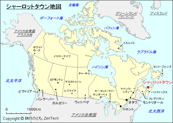 シャーロットタウン地図