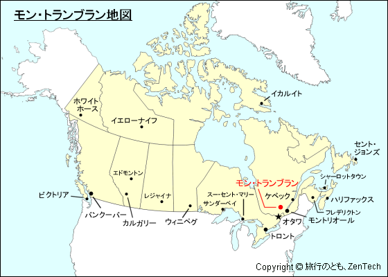 モン・トランブラン地図