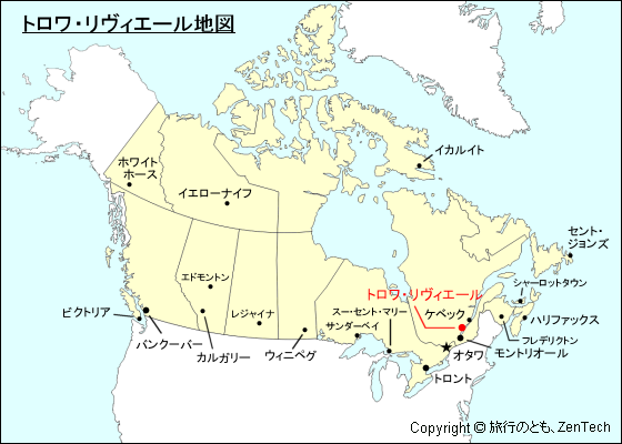 トロワ・リヴィエール地図