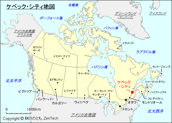 ケベック・シティ地図