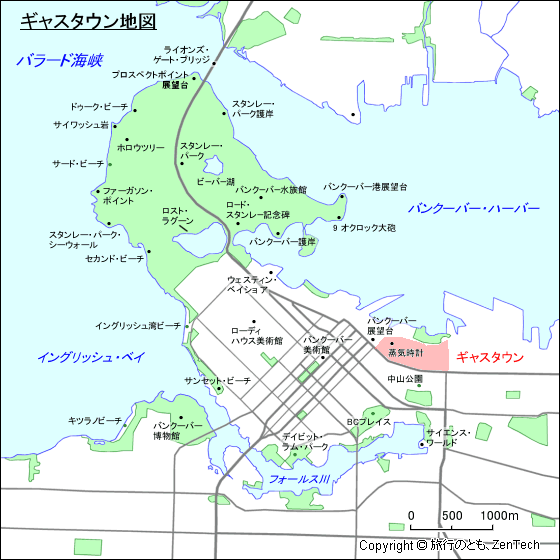 ギャスタウン地図
