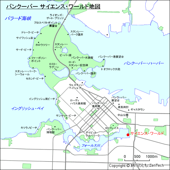 サイエンス・ワールド地図