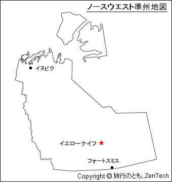 ノースウエスト準州地図