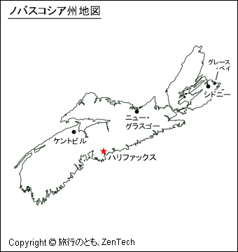 ノバスコシア州地図