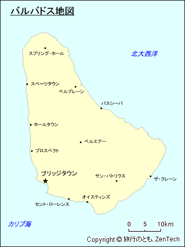 バルバドス地図