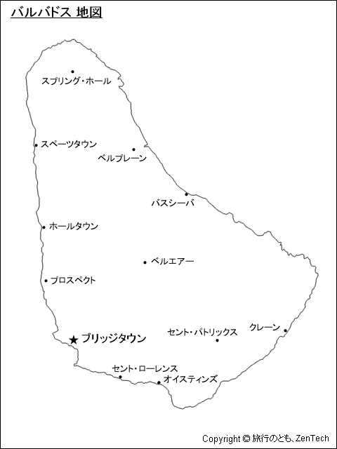 バルバドス地図