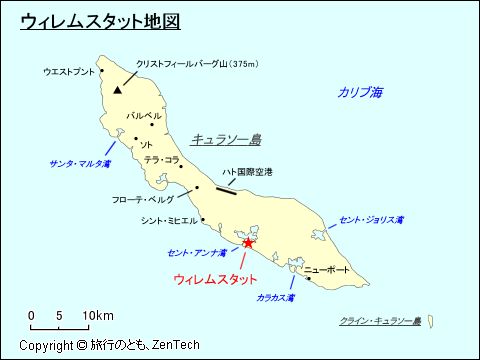 ウィレムスタット地図