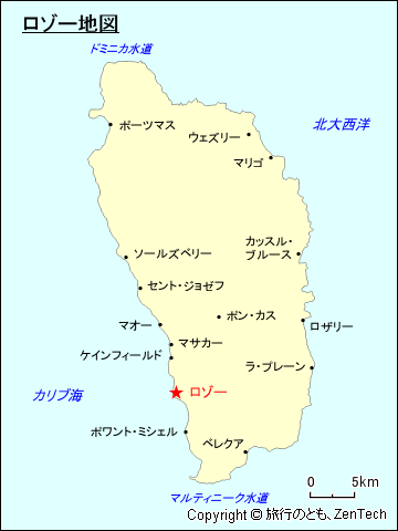 ロゾー地図