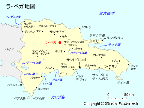 ラ・ベガ地図