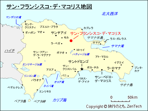 サン・フランシスコ・デ・マコリス地図