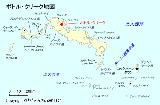 ボトル・クリーク地図