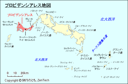 プロビデンシアレス地図