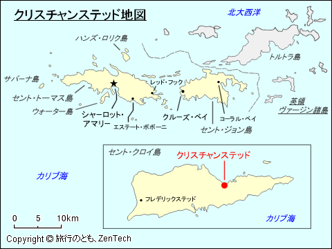 クリスチャンステッド地図