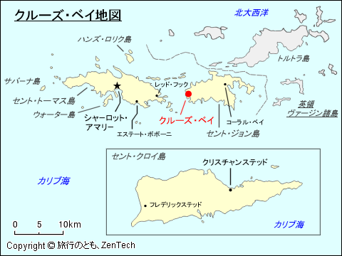 クルーズ・ベイ地図