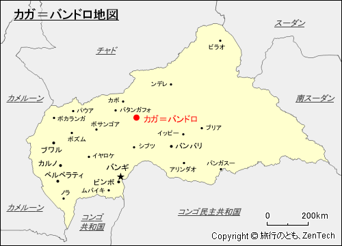 カガ＝バンドロ地図