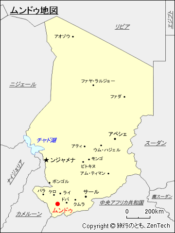 ムンドゥ地図