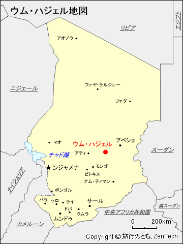 ウム・ハジェル地図