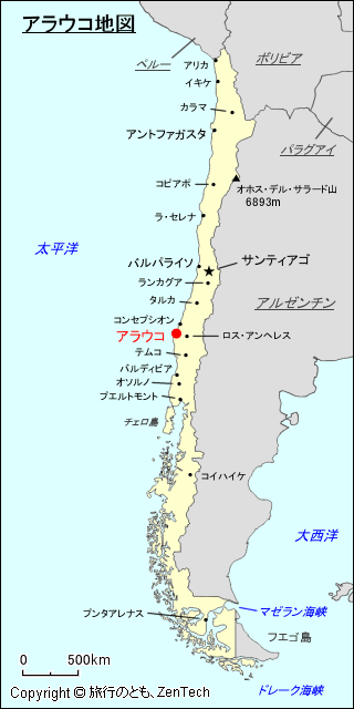 アラウコ地図