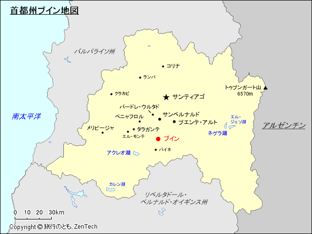 首都州ブイン地図