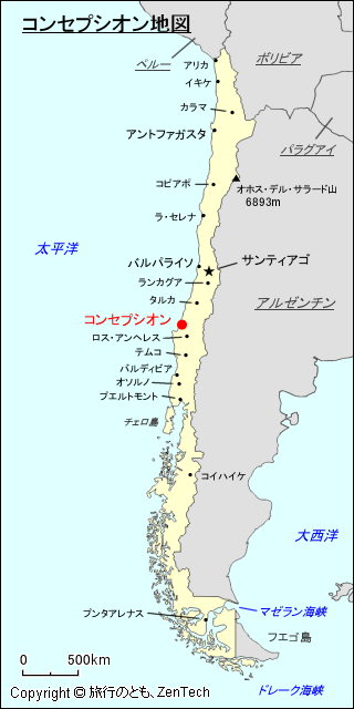 コンセプシオン地図