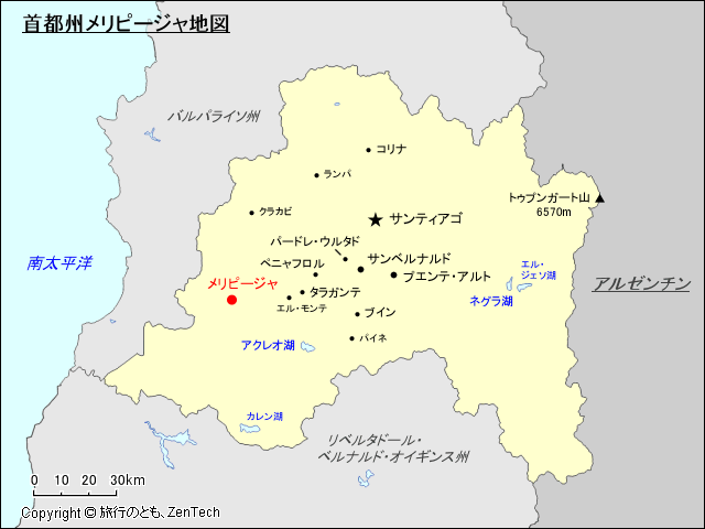 首都州メリピージャ地図