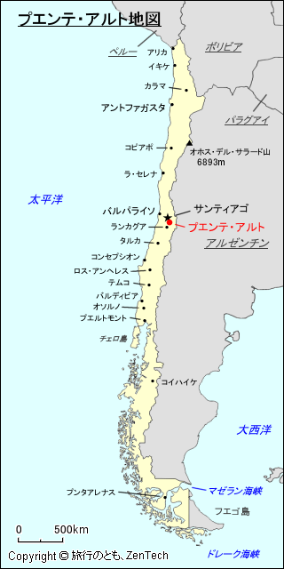 プエンテ・アルト地図