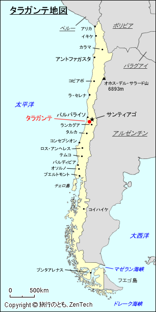 タラガンテ地図