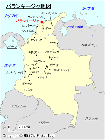 バランキージャ地図