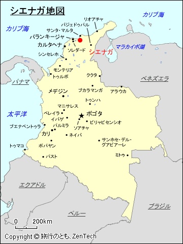 シエナガ地図