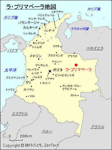 ラ・プリマベーラ地図