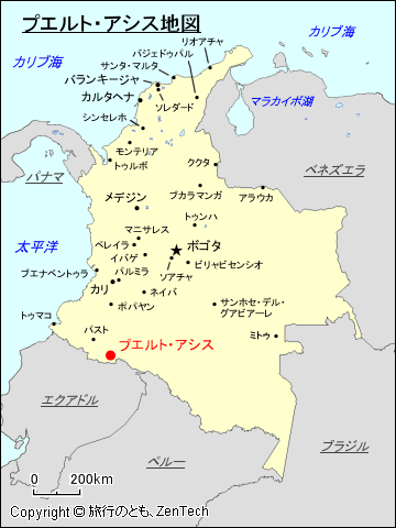 プエルト・アシス地図